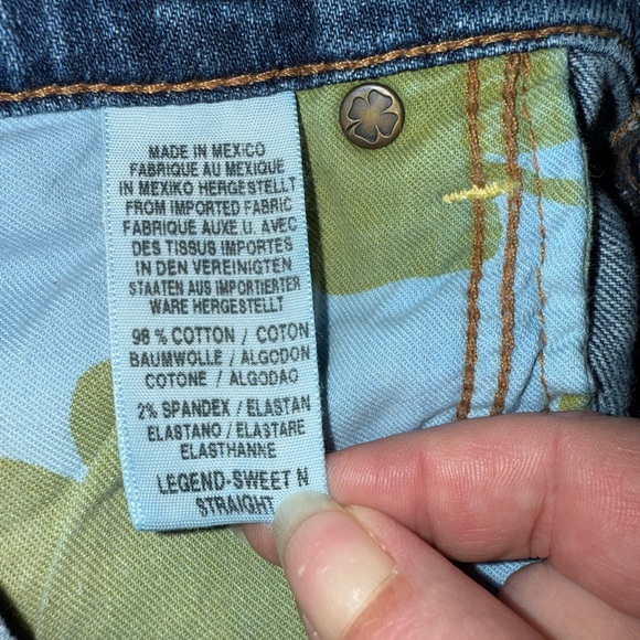 Lucky Legend Sweet’ N Straight Embroidered Jeans size 14/32 - Picture 11 of 11